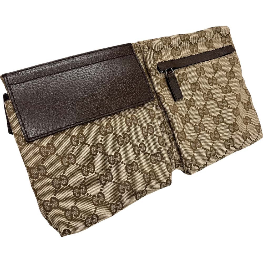 Gucci GG Waist Bag Brown Body Bum Crossbody Belt Belt One Shoulder Hobo Sacoche